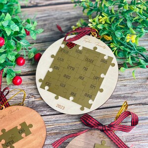 Our first christmas puzzle ornaments