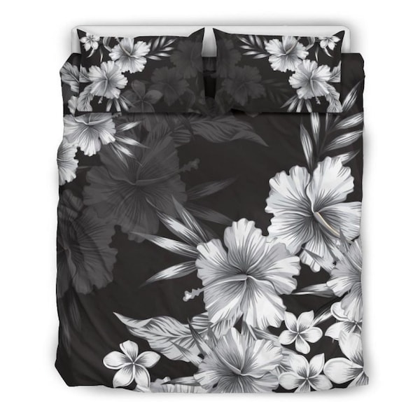 Hibiscus King Duvet Cover Etsy