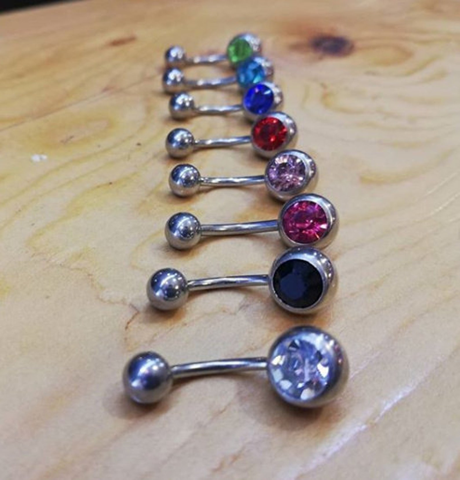 Piercing Ombelico OUFER In Acciaio Surgicale - CZ Argento, 14G, 10 Mm, Per Donna - Foto 5