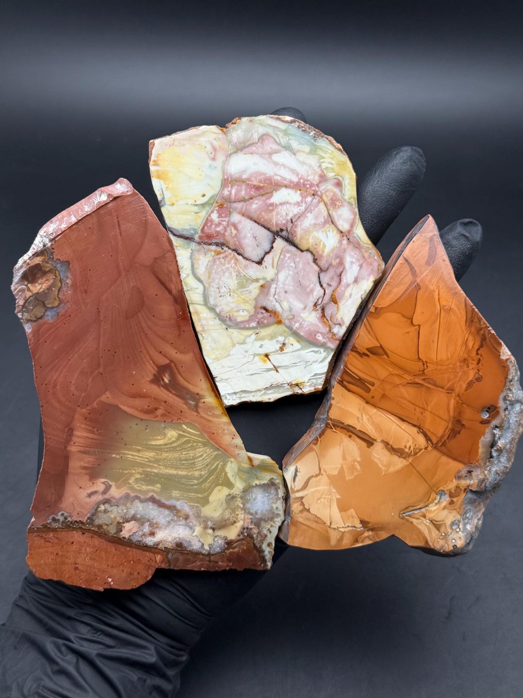 Willow Creek Jasper Slabs (3) - Orbicular Idaho Jasper - Lapidary - Etsy