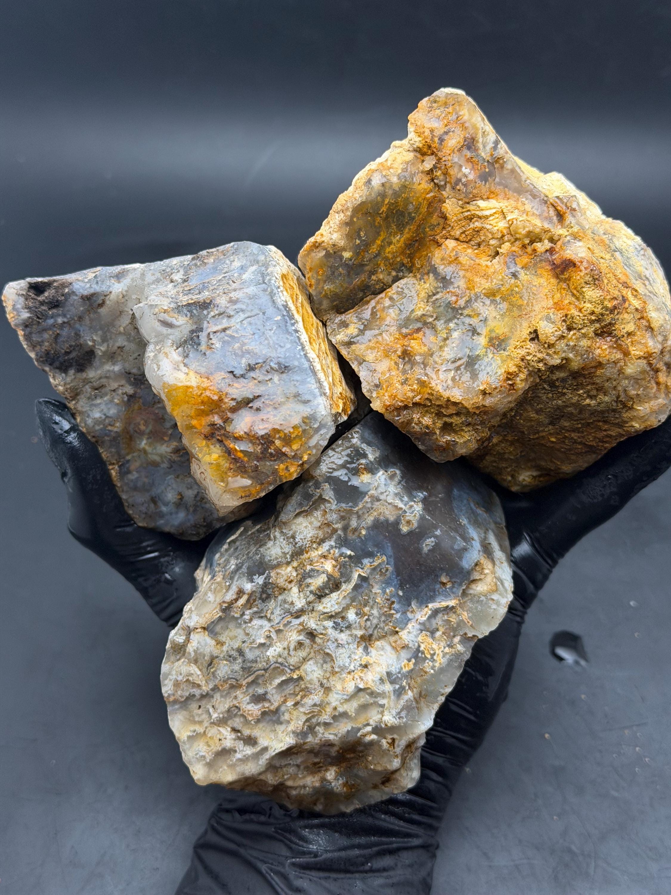 Graveyard Plume Agate Rough Lot - Oregon Lapidary - Etsy