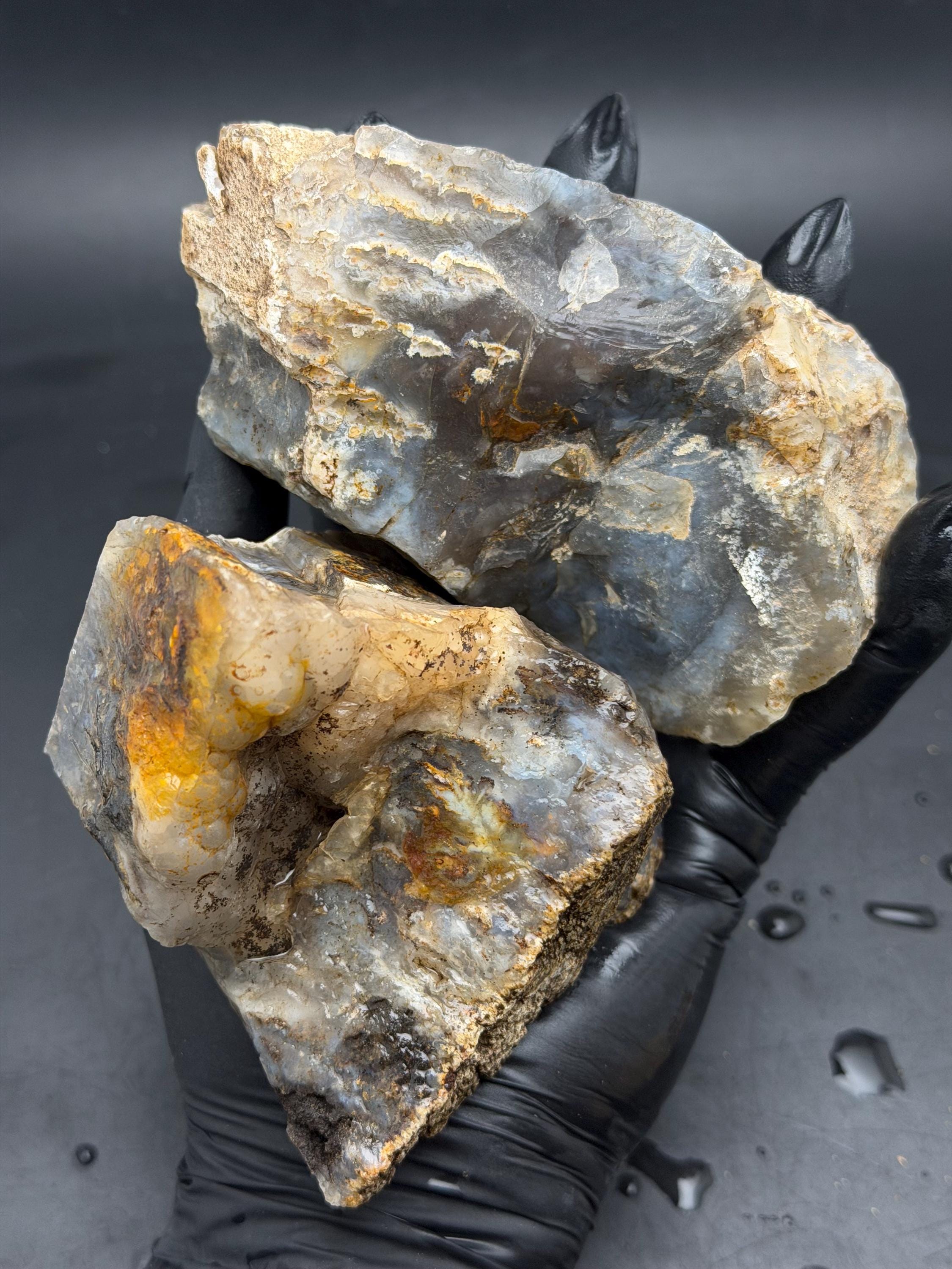 Graveyard Plume Agate Rough Lot - Oregon Lapidary - Etsy