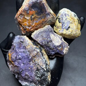 ティファニーストーンの塊（4個） - 1.2ポンド - ユタ州産ベルトラン