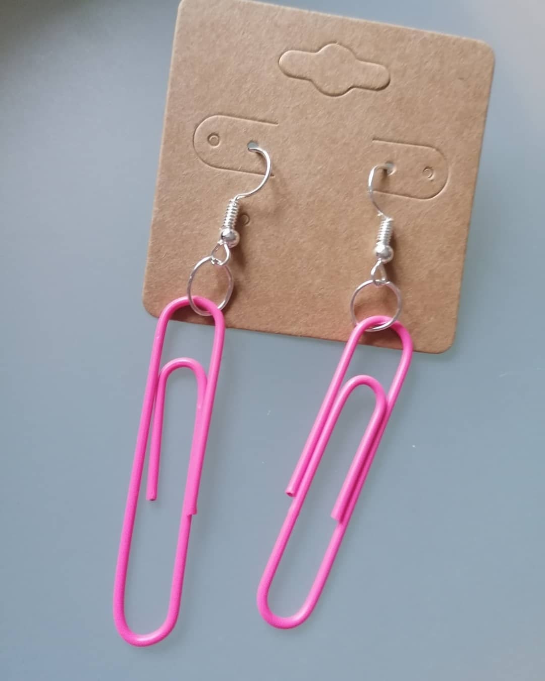 Paper Clip Earrings fun colourful and trendy Etsy