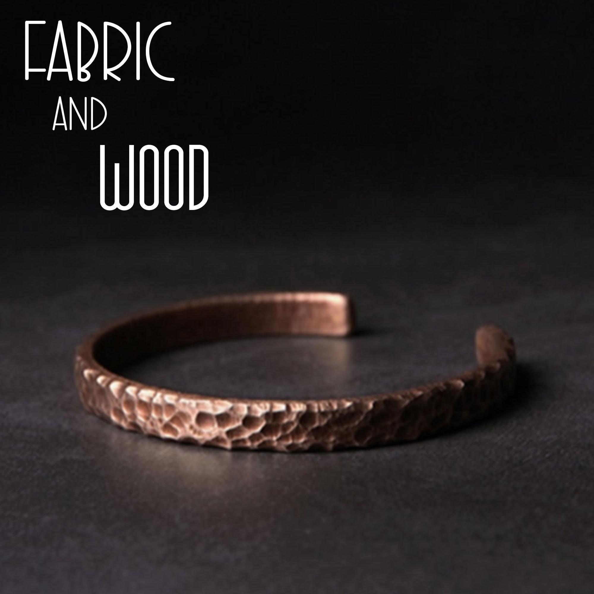 Hammered copper bracelet discount