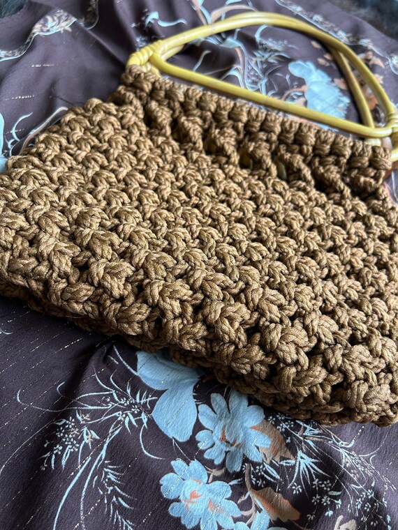 70s Macrame Shoulder Bag - image 6