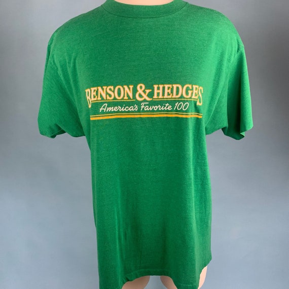Vintage BENSON & HEDGES Green T-shirt Sz Med - Etsy