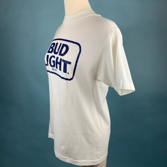 1980s Vintage BUD LIGHT T-shirt Sz Medium - image 2