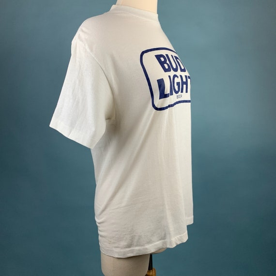 1980s Vintage BUD LIGHT T-shirt Sz Medium - image 3
