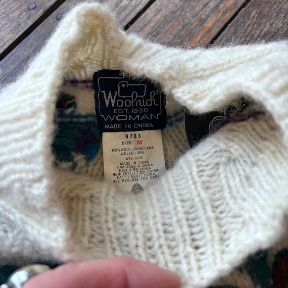 Vintage Woolrich Woman Ivory Cable Knit Sweater - image 2