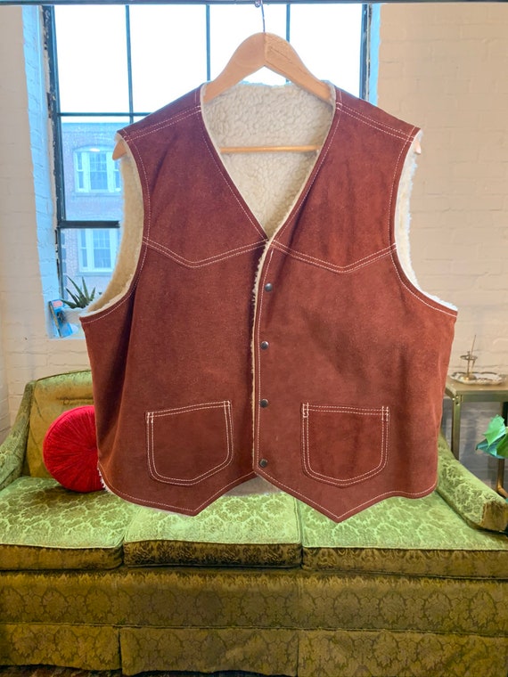 vintage suede vest