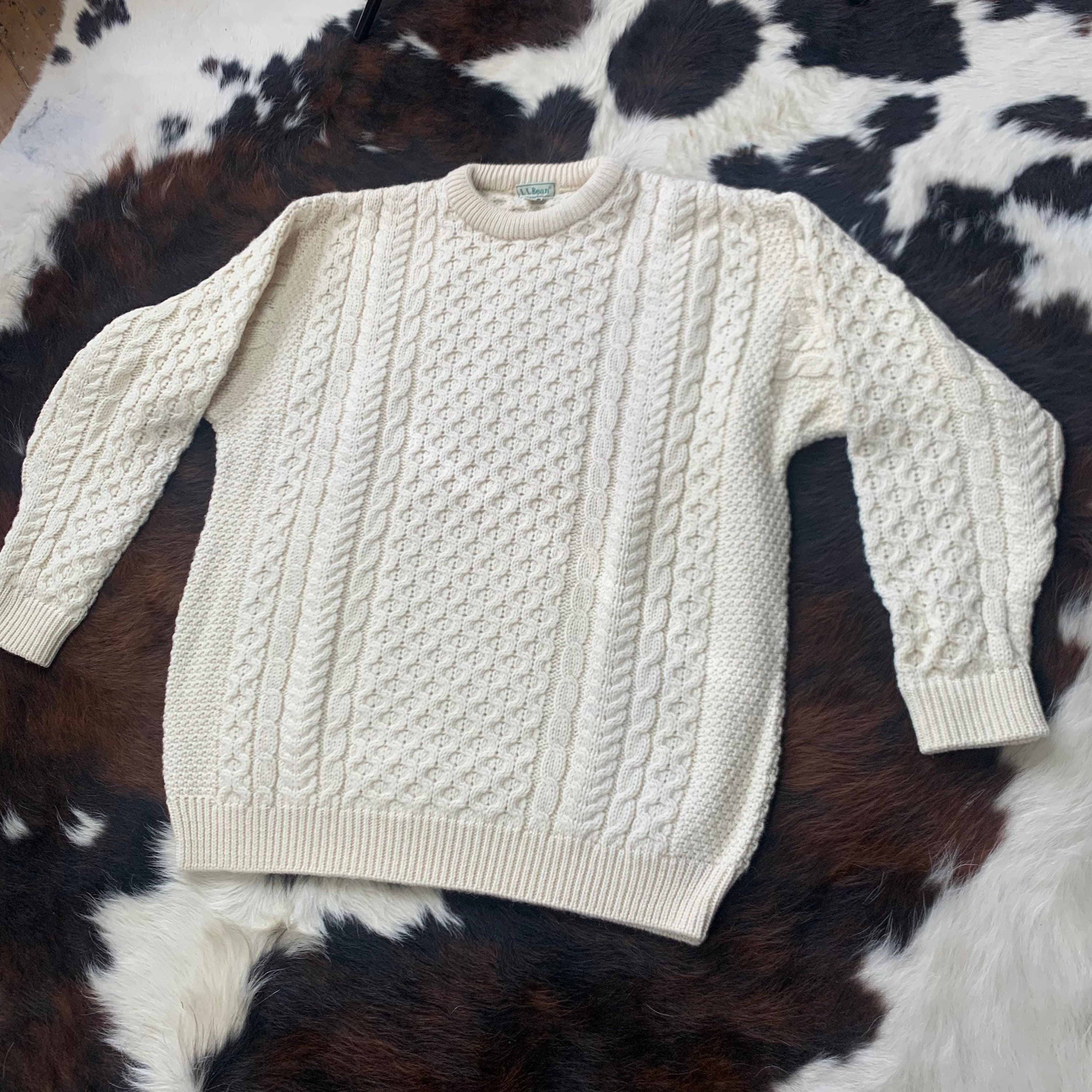90s Cable Sweater - Etsy