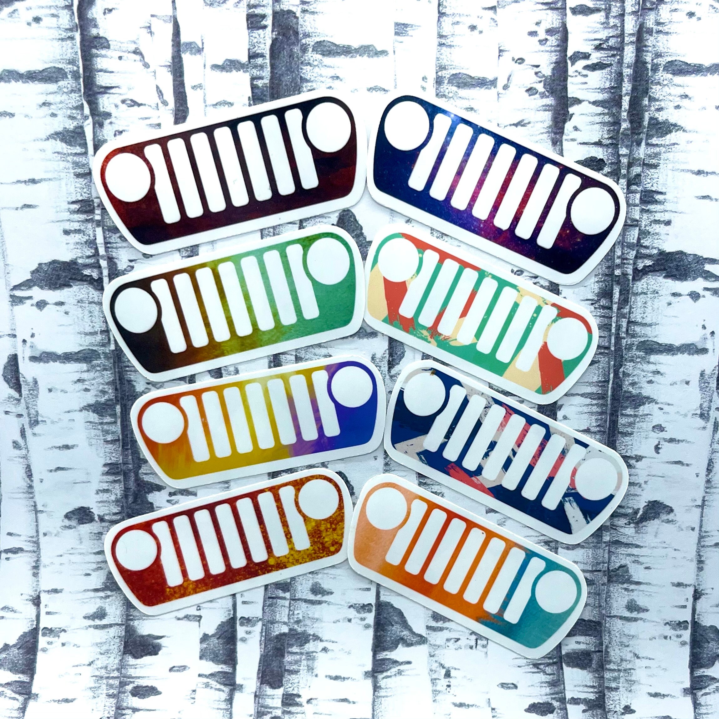 Jeep grillejeep sticker water bottle stickerswaterproof Etsy