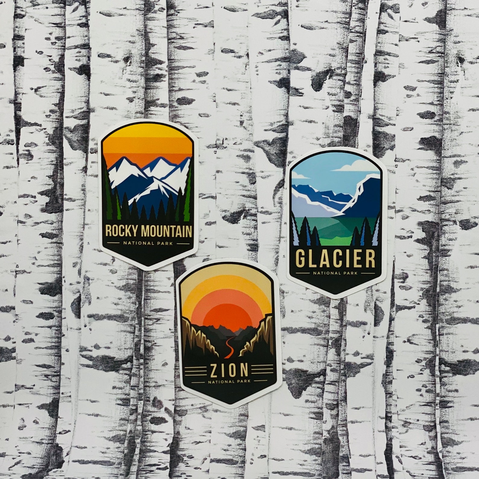 Waterproof National Park Stickerswater Bottle Sticker Hydro Etsy