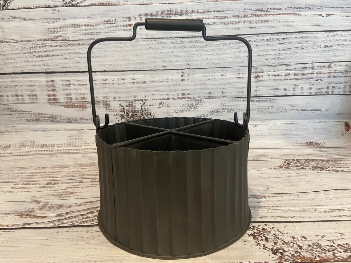 Farmhouse Utensil Caddy Black Utensil Caddy Covington Etsy