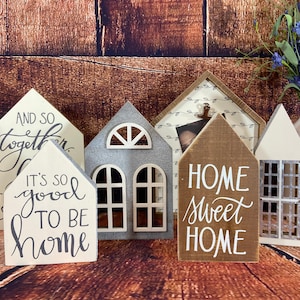 House-Shaped Wall Art and Table Decor