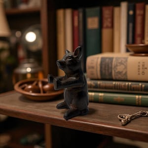 Cast Iron Farm Animal Decor | Vintage Style Pig Statue | Country Home Decor |