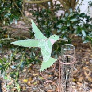Garden Accent - Hummingbird Rain Gauge Pick