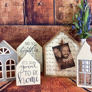 House-shaped Wall Art and Table Decor - Etsy