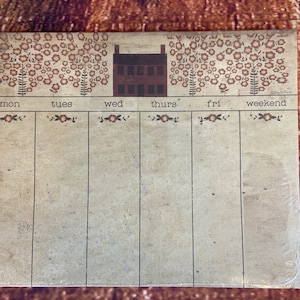 Country Home Weekly Planner Notepad