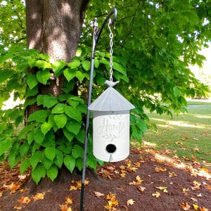 Metal Silo Birdhouse - Rustic Farmhouse Garden Decor