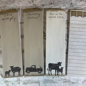 Country Living Magnetic Notepads