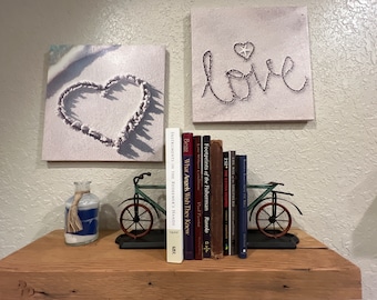 Antique Inspired Metal Decorative Bicycle Bookends