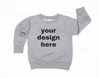 Toddler Heather Gray Sweatshirt Mockup (Digital Download)