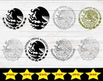 High-Quality Mexico Logo Vector Bundle for Instant Download Cricut silhouette svg Mexican eagle