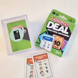 Gelamineerde Monopoly-dealkaarten (VK-versie) - kaartspellen, bordspellen, reiskoffercadeau