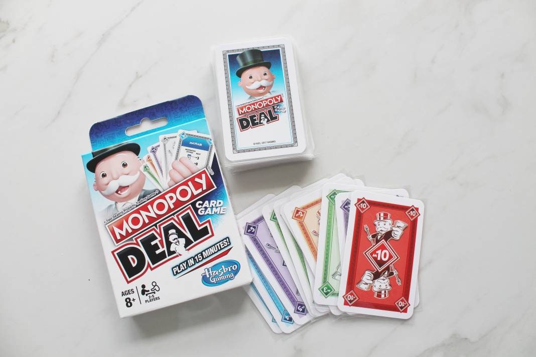 Laminated Monopoly Deal Cards Free 2 Piece Box Uk Blue Etsy