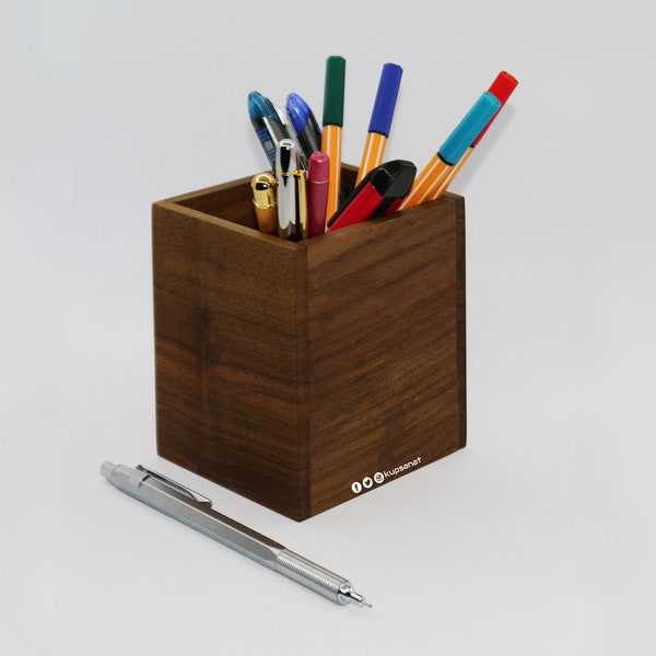 Wooden Pencil Holder Etsy