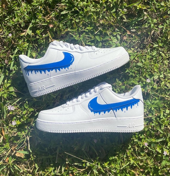 blue air force 1 drip