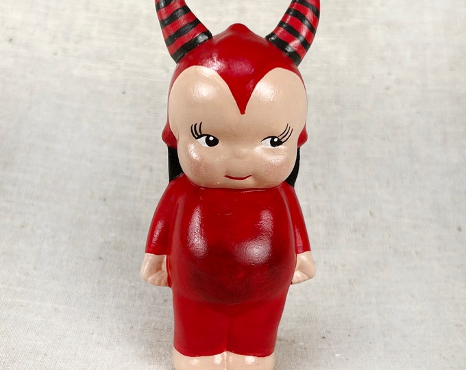 Kewpie Doll Devil, Evil Kewpie, Halloween Kewpie, Red Devil Kewpie