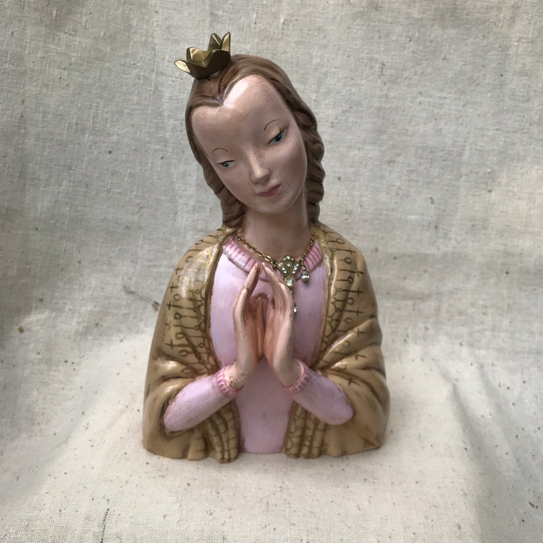 Handpainted Virgin Mary Holy Mary Statue Blessed Mother - Etsy