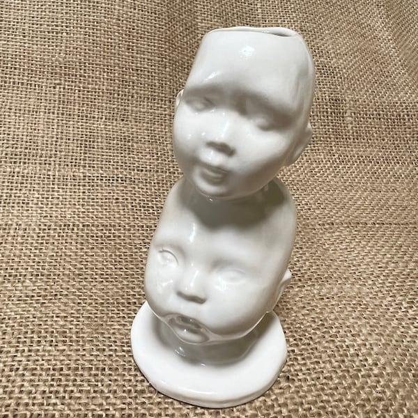 Vintage Doll Head Vases Etsy
