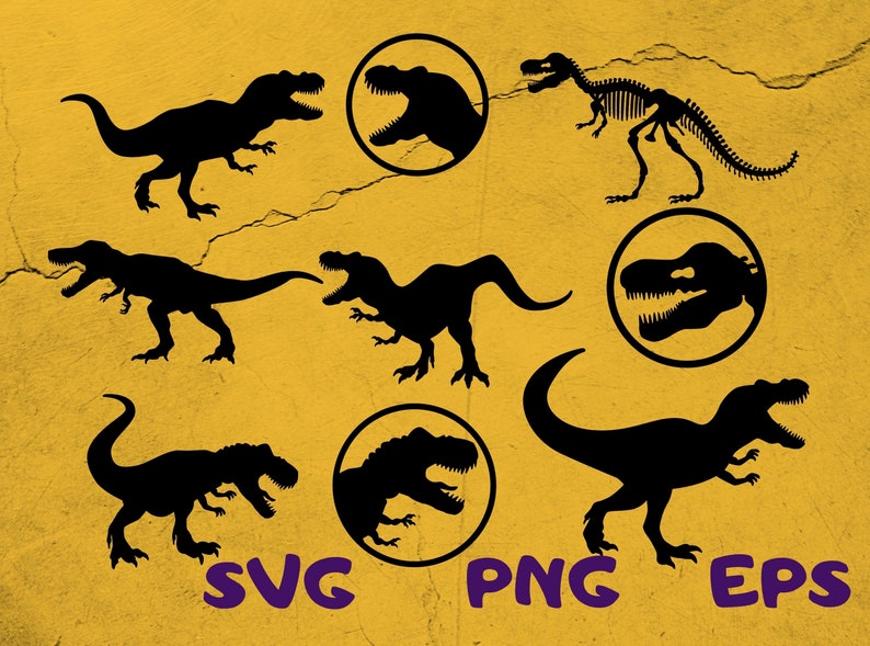 Download Clip Art Art Collectibles Dinosaur Svg Bundle Dinosaur Clipart Cutting Files For Silhouette Cricut T Rex Svg Jurassic Raptor Simple Dinosaur Svg