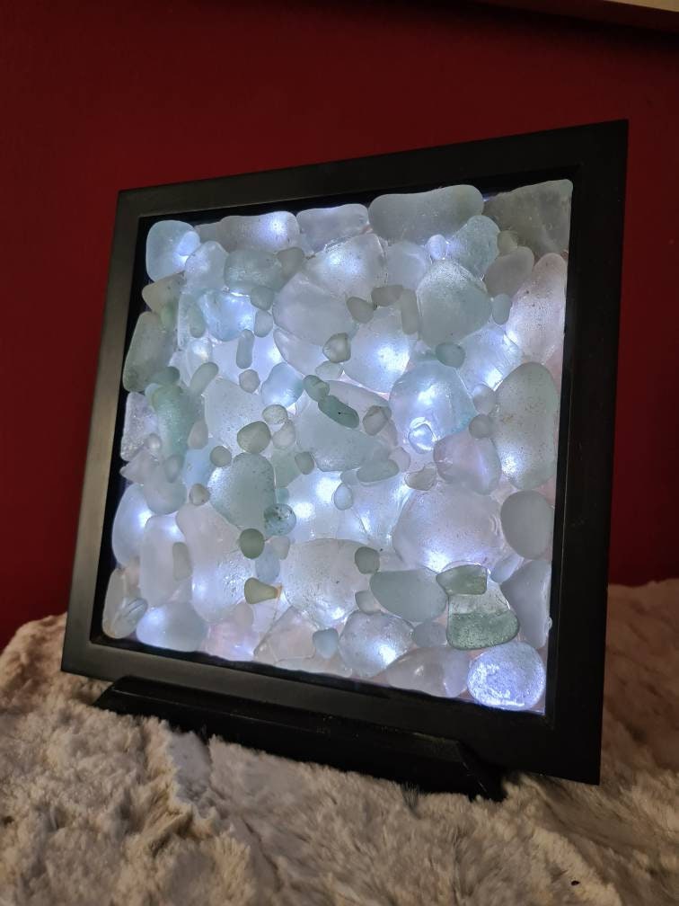 Sea Glass Light Box Etsy