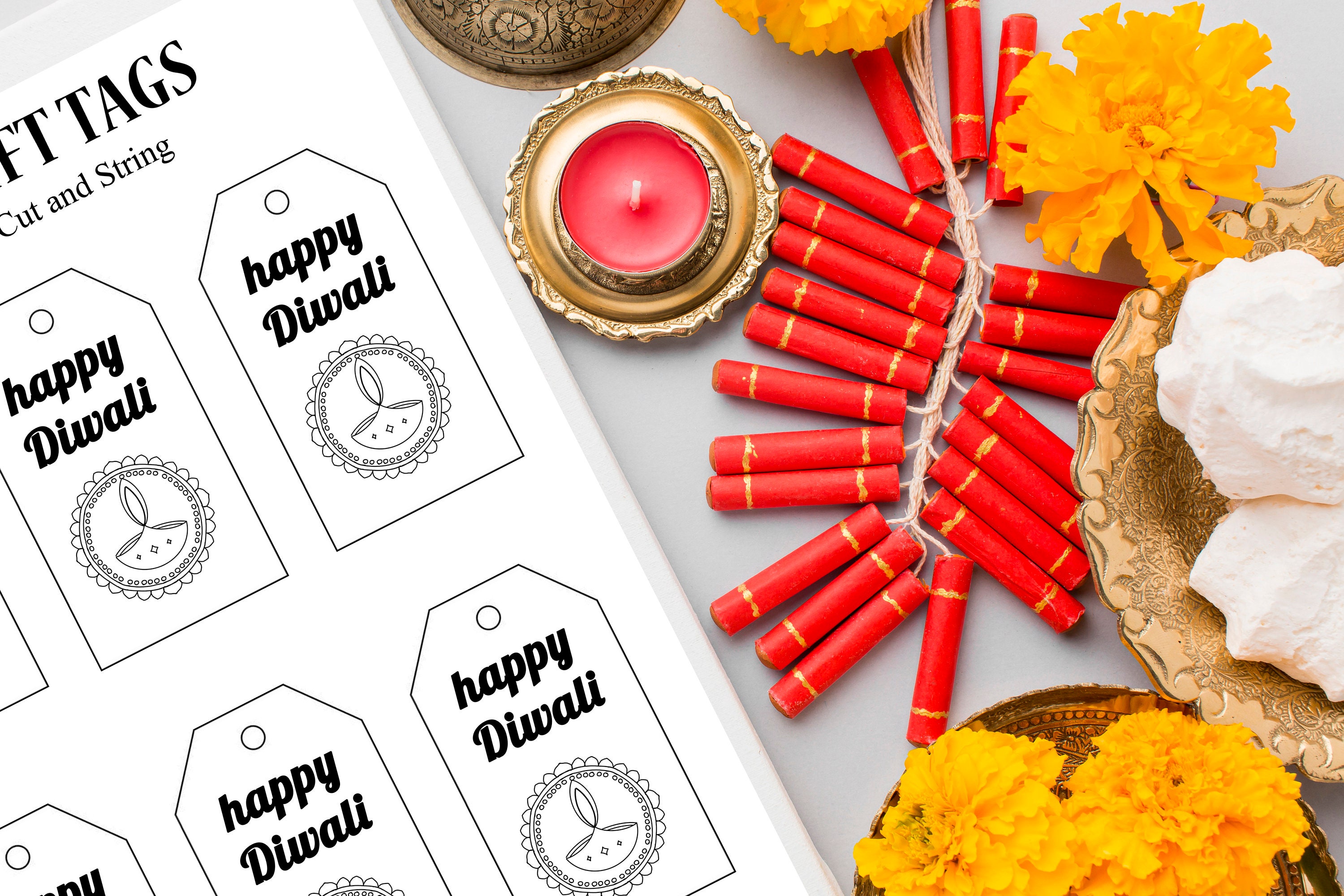 Diwali Celebration Decoration Printable Activity Kit | Pdf Download