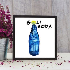 Goli Soda | Chennai | Indian Food Art | Indian Street Food | Indian Art | Watercolor Art | Digital Art
