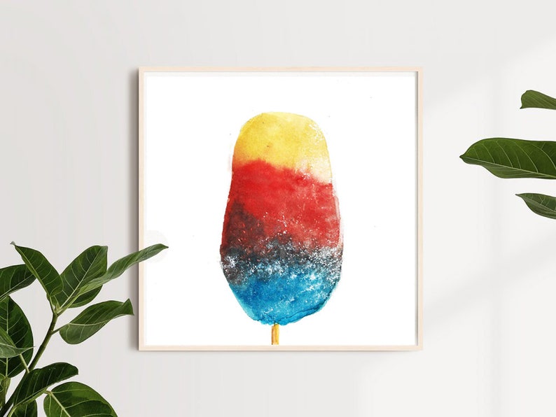 Mumbai Street Eats Gola Chuski Crushed Ice Lollypop Shaved Ice Digital Art Indian Art Indian Food Art Aamchi Mumbai image 2