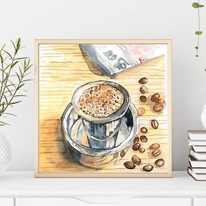 Chennai&#39;s Finest: Filter Coffee Digital Art | South Indian Delight | Chennai Food Culture | Indian Wall Decor | Digital Printable Art