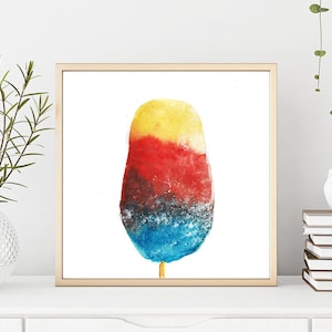 Mumbai Street Eats Gola Chuski Crushed Ice Lollypop Shaved Ice Digital Art Indian Art Indian Food Art Aamchi Mumbai image 1