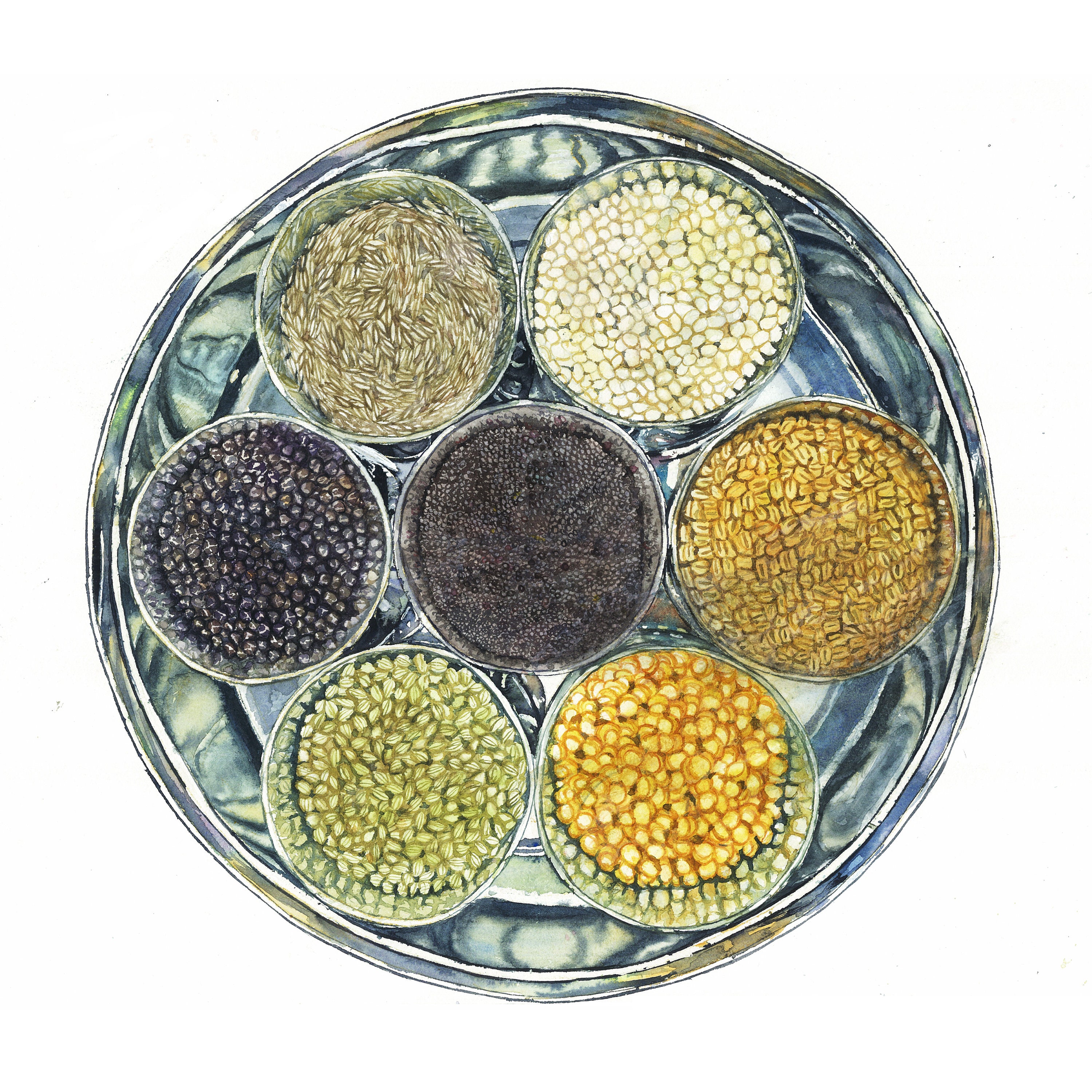 Indian Masala Box Indian Spice Box Masala Dabba Anjarai - Etsy