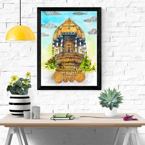 Valluvarkottam | Chennai | Indian Art | Indian Wall Decor | Indian Architecture | Chennai Architecture | Digital Watercolor Art