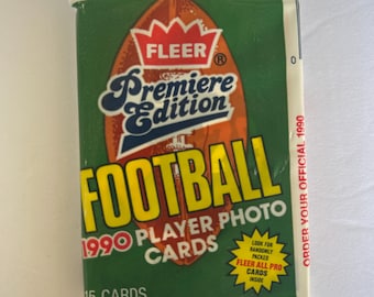 Football| NFL| Fleer|Trading Cards| Vintage Cards| Sports Trading Cards| NFL Trading Cards| Gifts| Gifts for him| Vintage| Pro Set