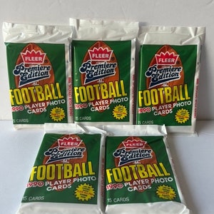 Fleer Trading Cards| Vintage Cards| Sports Trading Cards| NFL Trading Cards| Football Trading Cards| Gifts| Gifts for him| Christmas gift