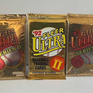 SportsCollectibles30 Fleer 1992-93 Vintage Baseball Card Packs