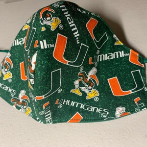 Miami Hurricanes NCAA Mask