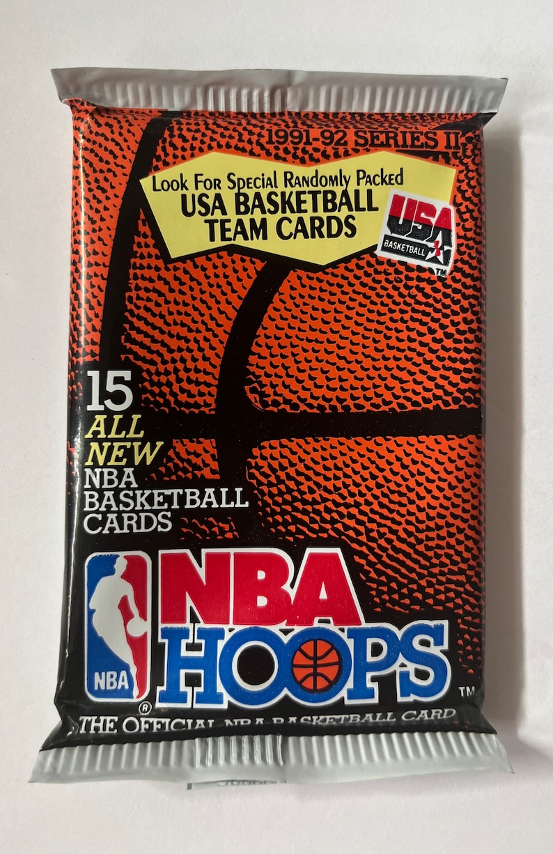 Vintage Basketball Packs Trading Cards NBA Hoops Skybox Etsy
